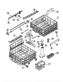 Track And Rack Assembly parts for Jenn-Air Dishwasher JDB6510AWU from AppliancePartsPros.com