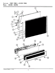 05 - Panel Assembly parts for Jenn-Air Dishwasher DU599W from AppliancePartsPros.com