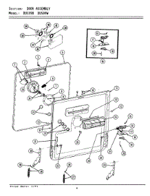 04 - Door Assembly parts for Jenn-Air Dishwasher DU599W from AppliancePartsPros.com