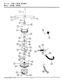 06 - Pump Assembly parts for Jenn-Air Dishwasher DU599W from AppliancePartsPros.com