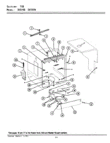 08 - Tub parts for Jenn-Air Dishwasher DU599W from AppliancePartsPros.com