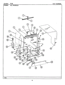 07 - Tub parts for Jenn-Air Dishwasher DU451 from AppliancePartsPros.com