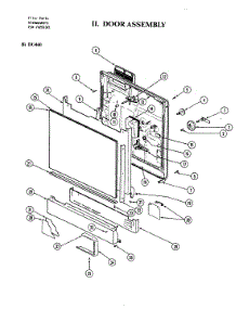 02 - Door Assembly parts for Jenn-Air Dishwasher DU460 from AppliancePartsPros.com