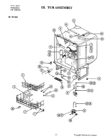 04 - Tub Assembly parts for Jenn-Air Dishwasher DU460 from AppliancePartsPros.com
