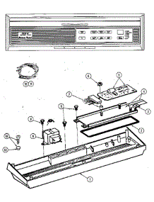 Control Panel parts for Jenn-Air Dishwasher DU598 from AppliancePartsPros.com