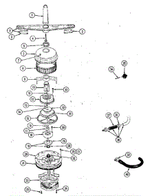 Pump & Motor Asm. parts for Jenn-Air Dishwasher DU598 from AppliancePartsPros.com