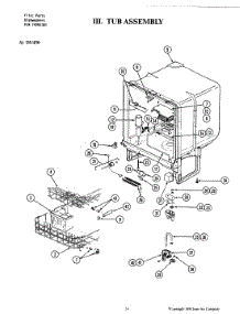 04 - Tub Assembly parts for Jenn-Air Dishwasher DU430 from AppliancePartsPros.com