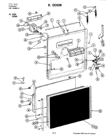 04 - Door (Du588) parts for Jenn-Air Dishwasher DU588 from AppliancePartsPros.com