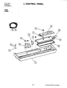 03 - Control Panel parts for Jenn-Air Dishwasher DU588 from AppliancePartsPros.com