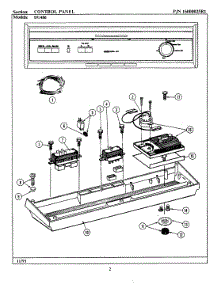 03 - Control Panel (Du486) parts for Jenn-Air Dishwasher DU486 from AppliancePartsPros.com