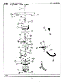 07 - Pump Assembly parts for Jenn-Air Dishwasher DU486 from AppliancePartsPros.com