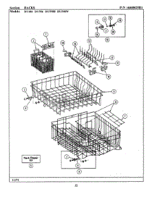 08 - Racks parts for Jenn-Air Dishwasher DU486 from AppliancePartsPros.com