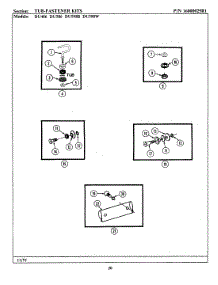 10 - Tub Fastener Kit parts for Jenn-Air Dishwasher DU486 from AppliancePartsPros.com