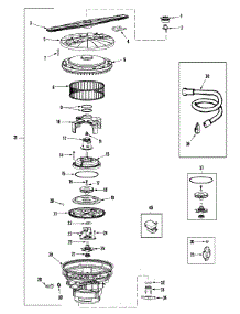 03 - Pump & Motor parts for Jenn-Air Dishwasher JDB7900AWW from AppliancePartsPros.com