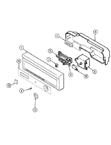02 - Control Panel parts for Jenn-Air Dishwasher DW711W from AppliancePartsPros.com