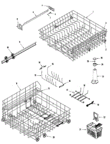 05 - Track & Rack Assembly parts for Jenn-Air Dishwasher JDB7900AWA from AppliancePartsPros.com