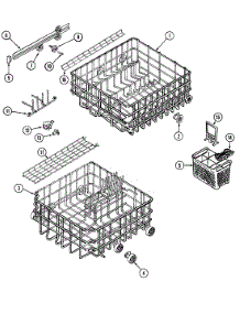 06 - Track & Rack Assembly parts for Jenn-Air Dishwasher DW961UQB from AppliancePartsPros.com