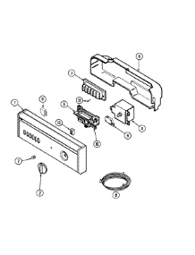 02 - Control Panel parts for Jenn-Air Dishwasher DW760B from AppliancePartsPros.com