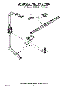07 - Upper Wash And Rinse Parts parts for Jenn-Air Dishwasher JDB3600AWS5 from AppliancePartsPros.com
