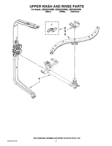 07 - Upper Wash And Rinse Parts parts for Jenn-Air Dishwasher JDB3200AWW5 from AppliancePartsPros.com