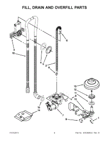 04 - Fill, Drain And Overfill Parts parts for Jenn-Air Dishwasher JDB3650AWF4 from AppliancePartsPros.com