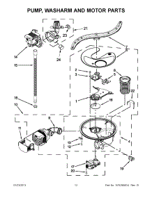 06 - Pump, Washarm And Motor Parts parts for Jenn-Air Dishwasher JDB3650AWF4 from AppliancePartsPros.com