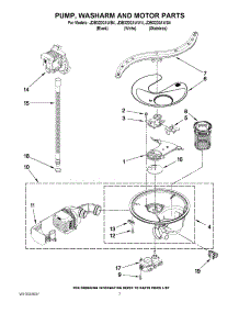 06 - Pump, Washarm And Motor Parts parts for Jenn-Air Dishwasher JDB3200AWB4 from AppliancePartsPros.com