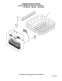 10 - Lower Rack Parts parts for Jenn-Air Dishwasher JDB3600AWP4 from AppliancePartsPros.com