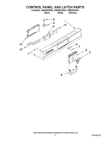 02 - Control Panel And Latch Parts parts for Maytag Dishwasher JDB3000AWS3 from AppliancePartsPros.com