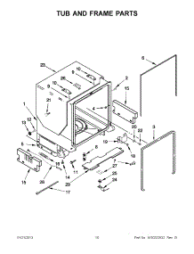 05 - Tub And Frame Parts parts for Maytag Dishwasher JDB3650AWR3 from AppliancePartsPros.com