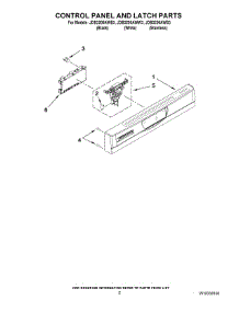 02 - Control Panel And Latch Parts parts for Maytag Dishwasher JDB3200AWS3 from AppliancePartsPros.com