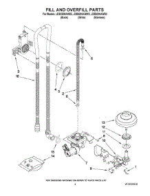 04 - Fill And Overfill Parts parts for Maytag Dishwasher JDB3200AWS3 from AppliancePartsPros.com