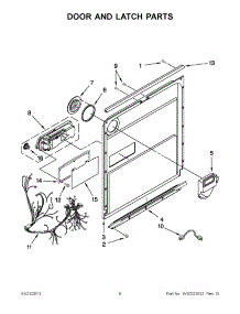 03 - Door And Latch Parts parts for Maytag Dishwasher JDB3650AWF3 from AppliancePartsPros.com