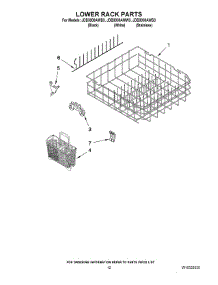 10 - Lower Rack Parts parts for Maytag Dishwasher JDB3000AWW3 from AppliancePartsPros.com