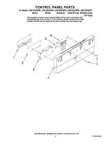 02 - Control Panel Parts parts for Maytag Dishwasher JDB1255AWW2 from AppliancePartsPros.com