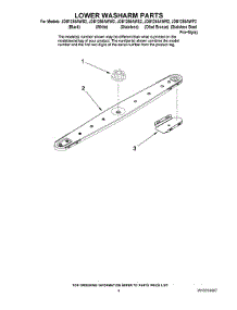 04 - Lower Washarm Parts parts for Maytag Dishwasher JDB1255AWB2 from AppliancePartsPros.com