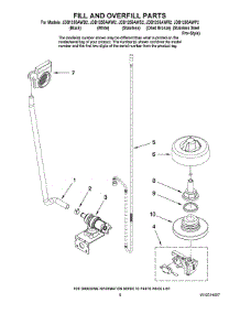06 - Fill And Overfill Parts parts for Maytag Dishwasher JDB1255AWB2 from AppliancePartsPros.com