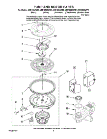 08 - Pump And Motor Parts parts for Maytag Dishwasher JDB1255AWR2 from AppliancePartsPros.com