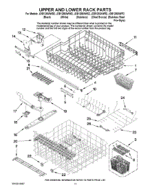 09 - Upper And Lower Rack Parts parts for Maytag Dishwasher JDB1255AWS2 from AppliancePartsPros.com