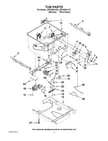 02 - Tub Parts parts for Maytag Dishwasher JDD4000AWS3 from AppliancePartsPros.com