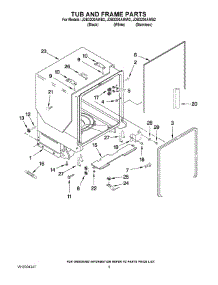 05 - Tub And Frame Parts parts for Maytag Dishwasher JDB3200AWS2 from AppliancePartsPros.com