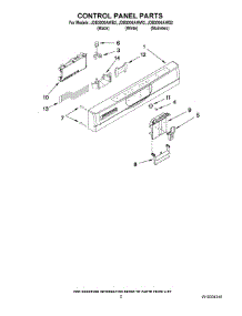 02 - Control Panel Parts parts for Maytag Dishwasher JDB3000AWS2 from AppliancePartsPros.com