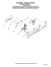 02 - Control Panel Parts parts for Maytag Dishwasher JDB2150AWP1 from AppliancePartsPros.com