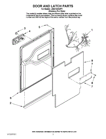 03 - Door And Latch Parts parts for Maytag Dishwasher JDB2150AWP1 from AppliancePartsPros.com