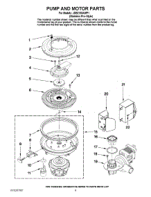 08 - Pump And Motor Parts parts for Maytag Dishwasher JDB2150AWP1 from AppliancePartsPros.com