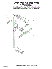 10 - Upper Wash And Rinse Parts parts for Maytag Dishwasher JDB2150AWP1 from AppliancePartsPros.com