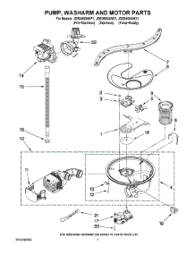 06 - Pump, Washarm And Motor Parts parts for Maytag Dishwasher JDB3600AWP1 from AppliancePartsPros.com