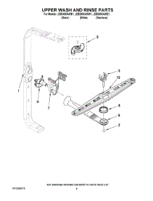 07 - Upper Wash And Rinse Parts parts for Maytag Dishwasher JDB3000AWB1 from AppliancePartsPros.com