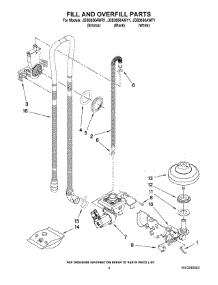 04 - Fill And Overfill Parts parts for Maytag Dishwasher JDB3650AWR1 from AppliancePartsPros.com