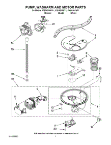 06 - Pump, Washarm And Motor Parts parts for Maytag Dishwasher JDB3650AWR1 from AppliancePartsPros.com